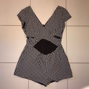 Gingham Romper